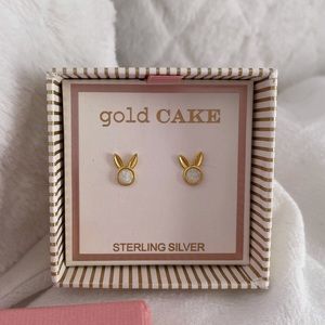 Gold Cake Bunny Earrings | Poshmark